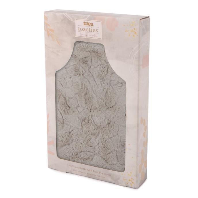 totes Ladies Hot Water Bottle Grey Extra Image 1